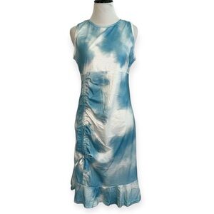 🎀 3/$20 Zaprada women’s medium tie dye ruched mini dress